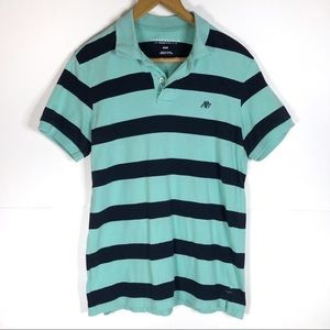 Aeropostale Striped Short Sleeve Polo Top
